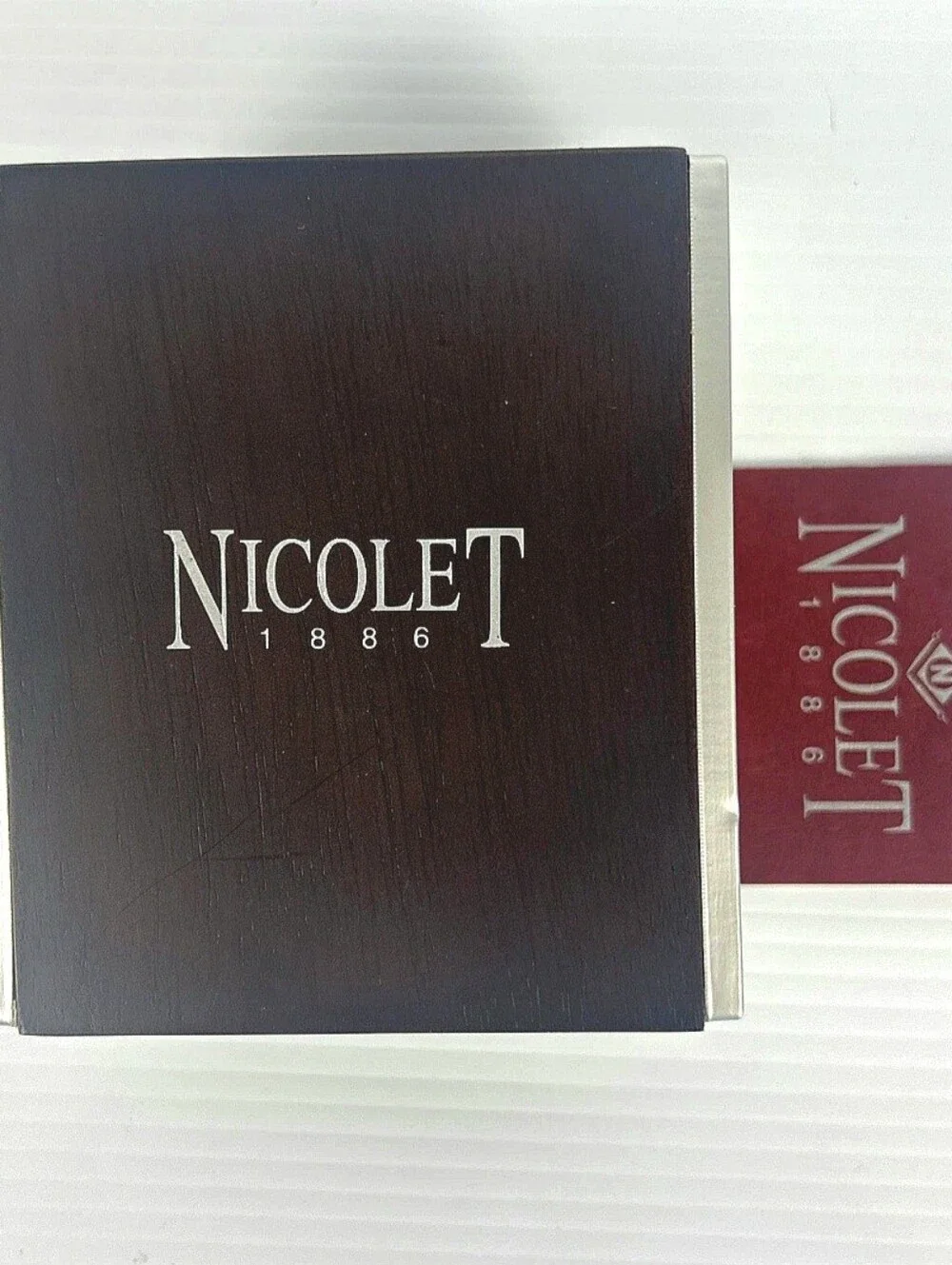 Nicolet 1886 Automatic Master Calendar Chronograph — 38mm Rose Gold Tonneau, Swi
